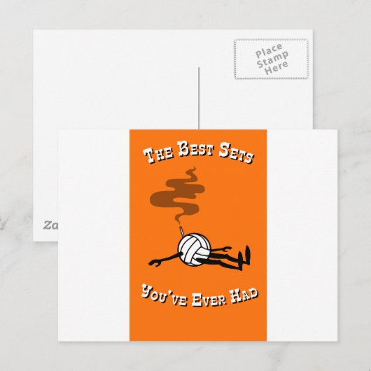 Volleyball Briefkaart (Voorkant / Achterkant)