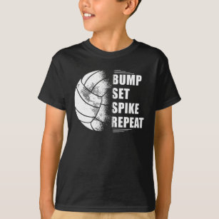 Volleyball Bump Set Spike Herhaling T-shirt