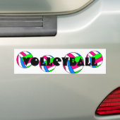 Volleyball Bumpersticker (Op auto)