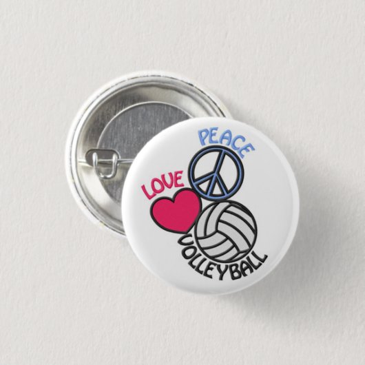 Volleyball Button (Voorkant /achterkant)