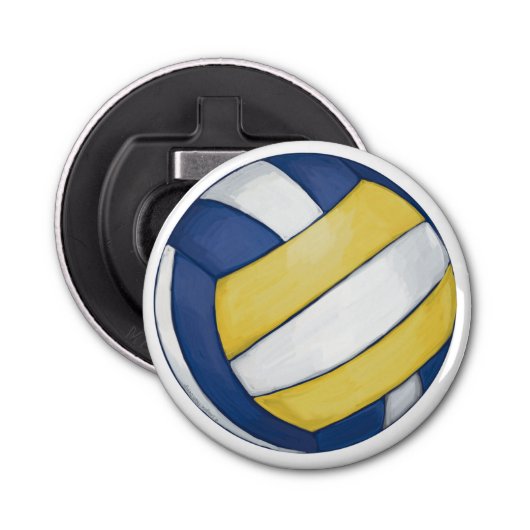 Volleyball Button Flesopener (Voorkant)