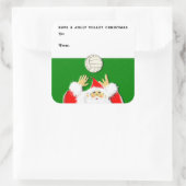 Volleyball-cadeaulabels voor Kerstmis Vierkante Sticker (Tas)