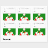 Volleyball-cadeaulabels voor Kerstmis Vierkante Sticker (Vel)