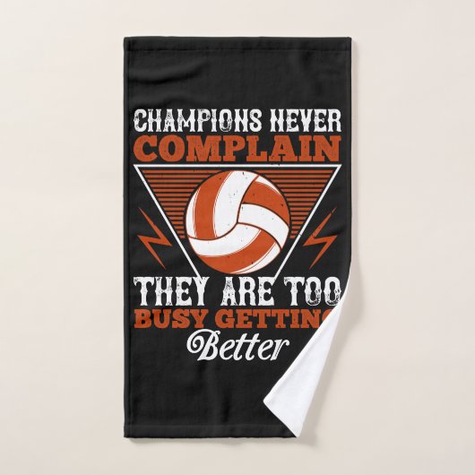 Volleyball - Champions nooit beklagen Handdoek (Handdoek)