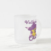 Volleyball Chick #9 Matglas Koffiemok (Voorkant rechts)