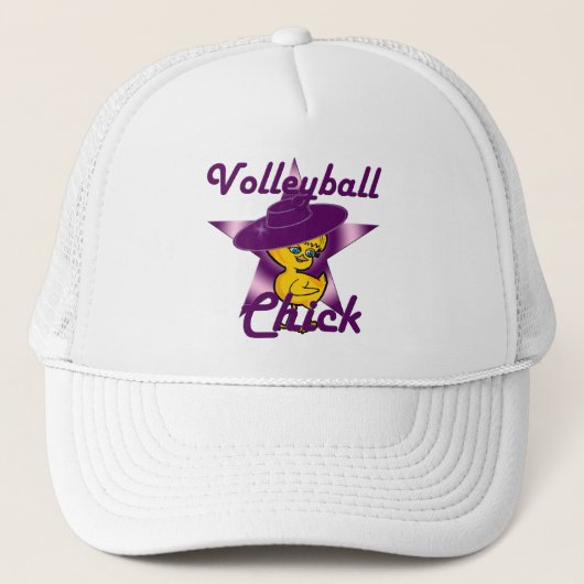 Volleyball Chick #9 Trucker Pet (Voorkant)