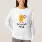 Volleyball Chick Hoodie T-shirt (Voorkant)