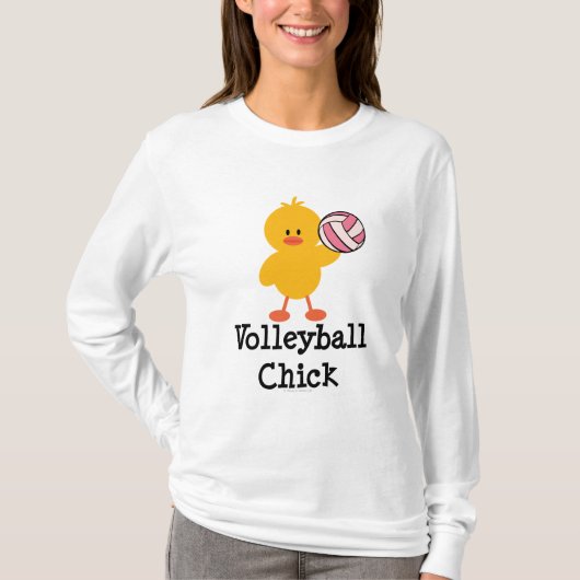 Volleyball Chick Hoodie T-shirt (Voorkant)
