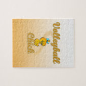 Volleyball Chick Legpuzzel (Horizontaal)