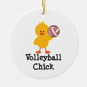 Volleyball Chick Ornament