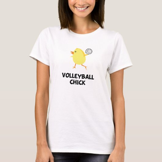 Volleyball Chick T-shirt (Voorkant)