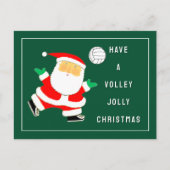 Volleyball Christmas Feestdagenkaart (Voorkant)