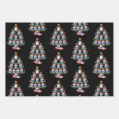 Volleyball Christmas Tree Lights Sports Player  Inpakpapier Vel (Voorkant)