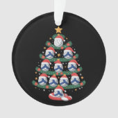Volleyball Christmas Tree Lights Sports Player  Ornament (voorkant)