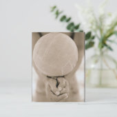 Volleyball Close-up Briefkaart (Staand voorkant)