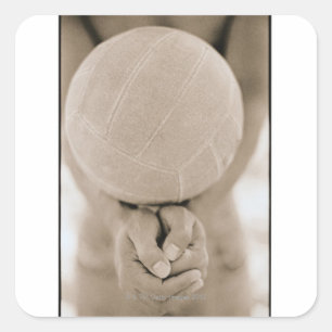 Volleyball Close-up Vierkante Sticker