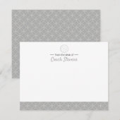 Volleyball Coach Black Grey Mannen Stationery Kaart (Voorkant / Achterkant)
