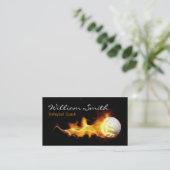 Volleyball Coach Business card Visitekaartje (Staand voorkant)