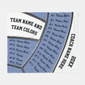 Volleyball Coach-cadeauideeën met 23 tekstSjablone Fleece Deken (Voorkant (Horizontaal))