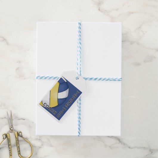 Volleyball Coach Dank je Cadeaulabel (Met Touw)