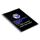 Volleyball Coach Definition Notitieboek (Rechterzijde)