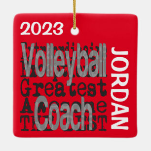 Volleyball Coach Extraordinaire CUSTOM Keramisch Ornament