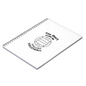 Volleyball Coach Funny Gift je geeft me niet om Notitieboek (Linkerzijde)
