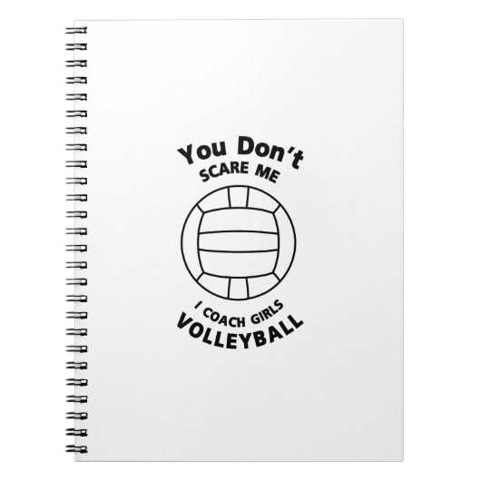 Volleyball Coach Funny Gift je geeft me niet om Notitieboek (Voorkant)