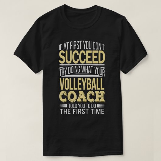 Volleyball Coach Funny Gift T-shirt (Design voorkant)