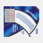 Volleyball Coach Gift Ideeën, Foto, Spelnamen Fleece Deken (Voorkant (Horizontaal))