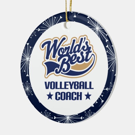 Volleyball Coach Gift Ornament (Links)