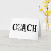 Volleyball Coach Kaart (Gele Bloem)