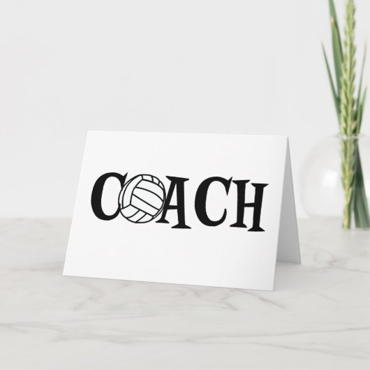 Volleyball Coach Kaart (Voorkant)
