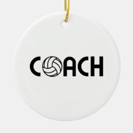 Volleyball Coach Keramisch Ornament