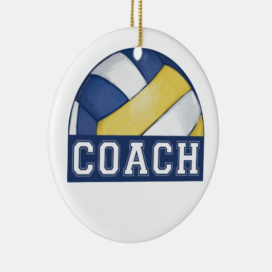 Volleyball Coach Keramisch Ornament (Rechts)