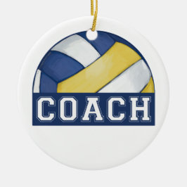 Volleyball Coach Keramisch Ornament