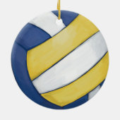 Volleyball Coach Keramisch Ornament (Achterkant)