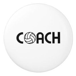 Volleyball Coach Keramische Knop