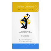 Volleyball Coach | Lessen voor de praktijkervaring Magnetisch Visitekaartje (Voorkant Verticaal)