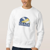 Volleyball Coach Mannen Basic Sweatshirt (Voorkant)