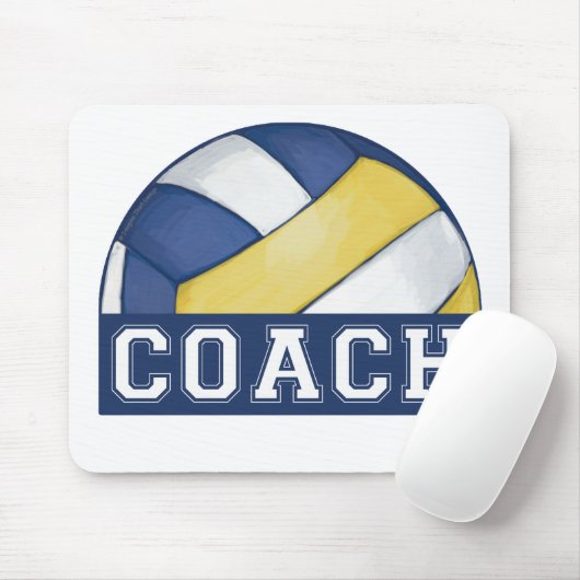 Volleyball Coach Mousepad Muismat (Met muis)