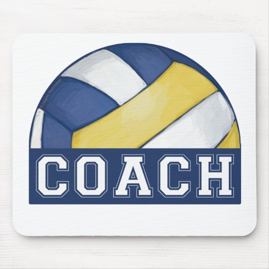 Volleyball Coach Mousepad Muismat (Voorkant)