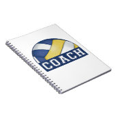 Volleyball Coach Photo Notitieboek (Rechterzijde)