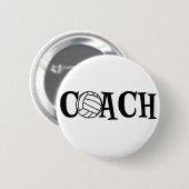 Volleyball Coach Ronde Button 5,7 Cm (Voorkant /achterkant)