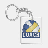 Volleyball Coach Sleutelhanger (Voorkant Links)
