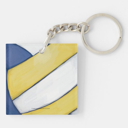 Volleyball Coach Sleutelhanger (Achterkant)