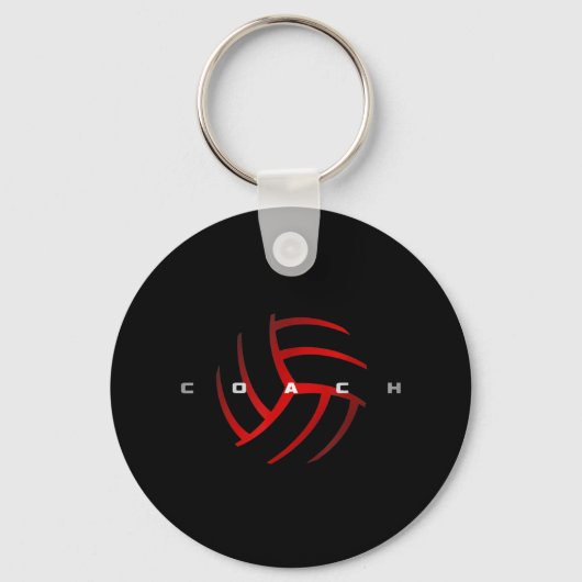 Volleyball Coach Sleutelhanger (Voorkant)