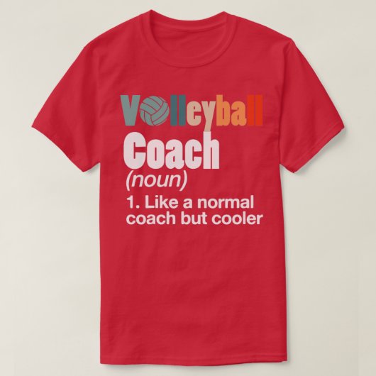 Volleyball Coach T-shirt (Design voorkant)
