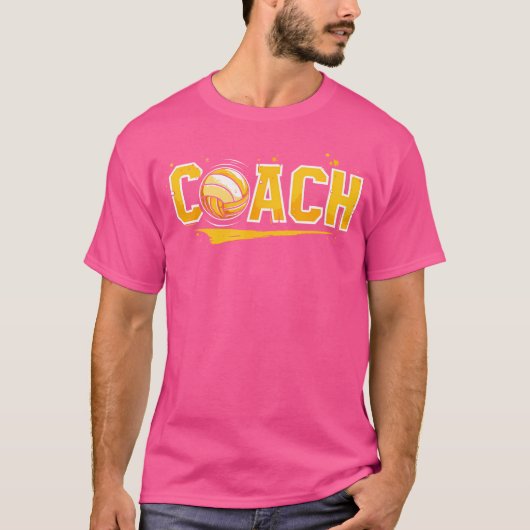 Volleyball Coach T-shirt (Voorkant)