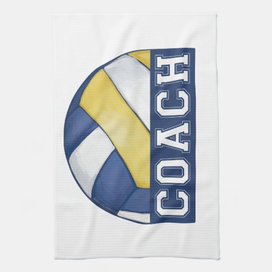 Volleyball Coach Theedoek (Verticaal)